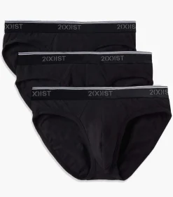 Cotton Stretch No-Show Brief 3-Pack