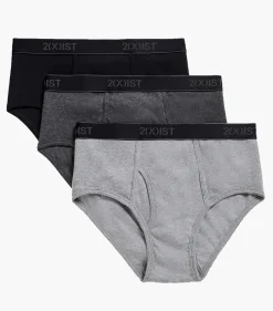 Essential Cotton Fly Front Brief 3-Pack