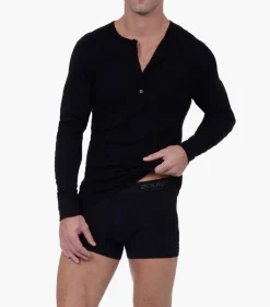 Essential Cotton Long Sleeve Henley